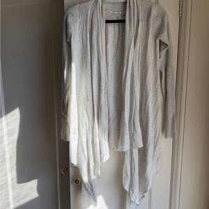 Lululemon Athletica Light Gray Open-Front Cardigan